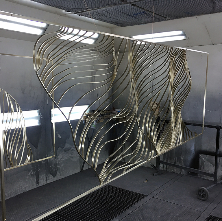 Интерьерная металлическая деталь 5